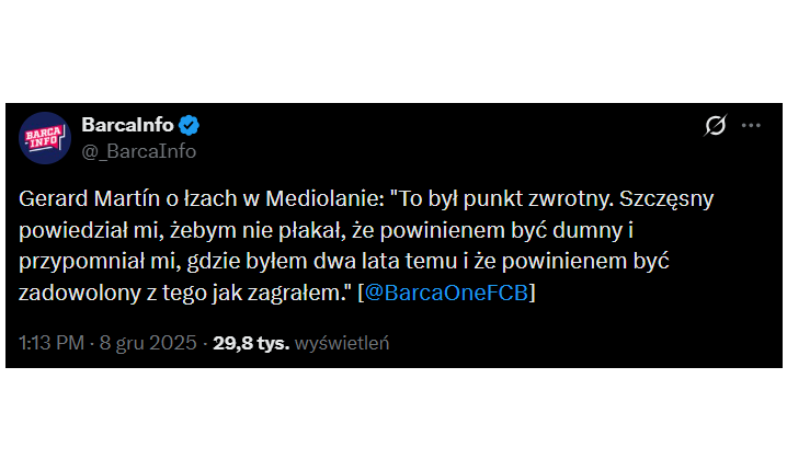Gerard Martin o WSPARCIU, które otrzymał od Szczęsnego! <3